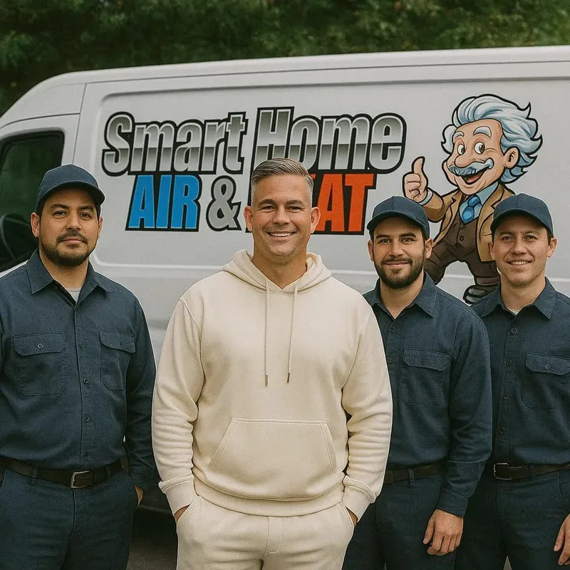 Smart Home Air and Heat family-owned HVAC technician with Orlando homeowner