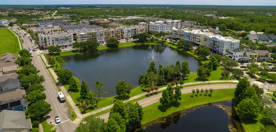 Aerial view of Avalon Park community in Orlando Florida zip code 32828 - Smart Home Air and Heat service area