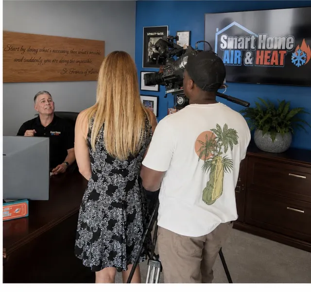 Chris Elsis Jr. of Smart Home Air and Heat interviewed by Fox 35 Orlando about fake HVAC contractor websites