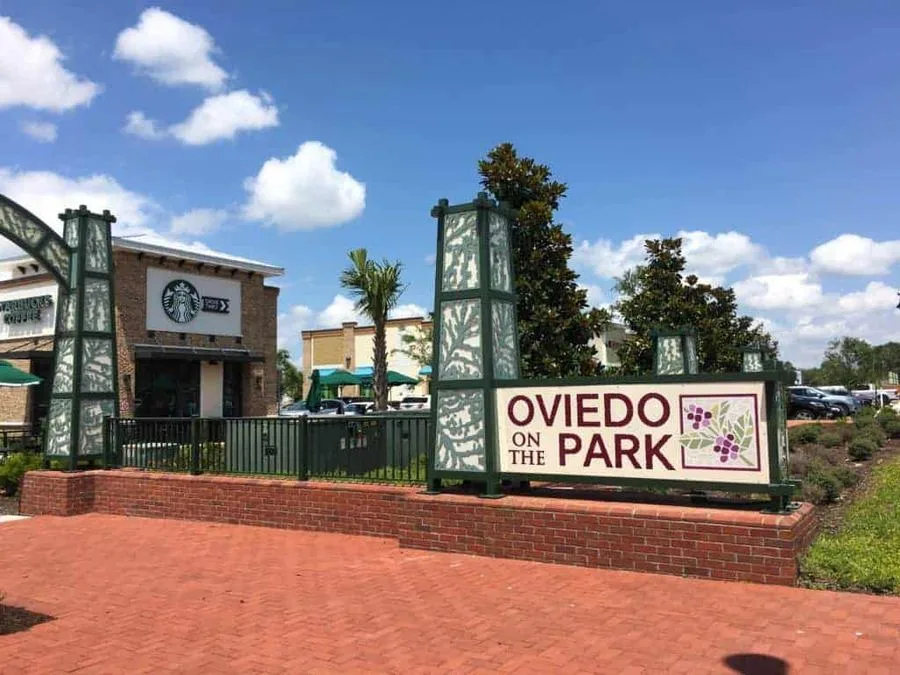 Oviedo on the Park entrance sign Florida 32765