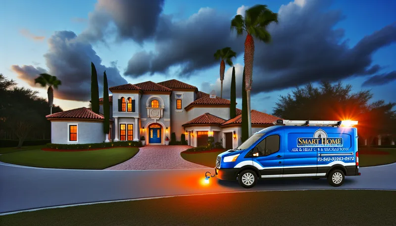 Smart Home Air & Heat emergency van responding in Seminole County